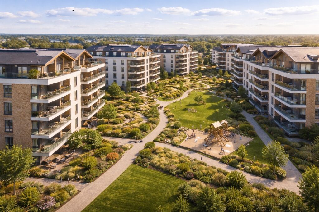 Nowoczesne osiedle mieszkaniowe w Warszawie – wycena mieszkań