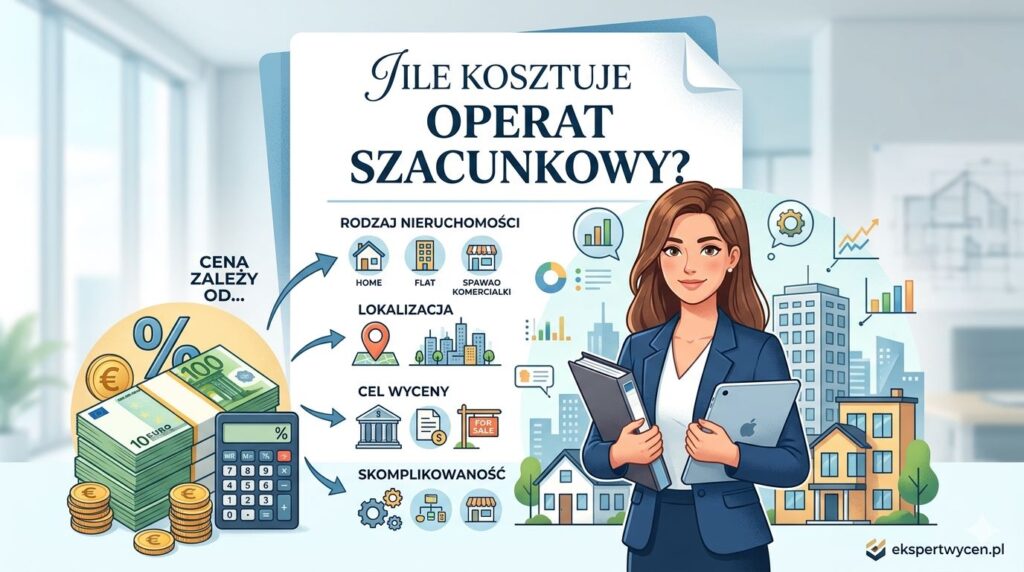 ile kosztuje operat szacunkowy mieszkania domu i działki